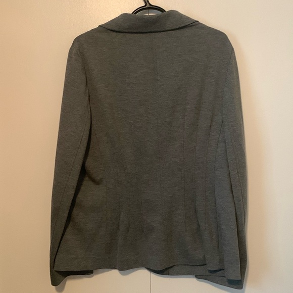 AK Anne Klein Stretch Peppered Grey Suit Jacket Size XL - Picture 3 of 7